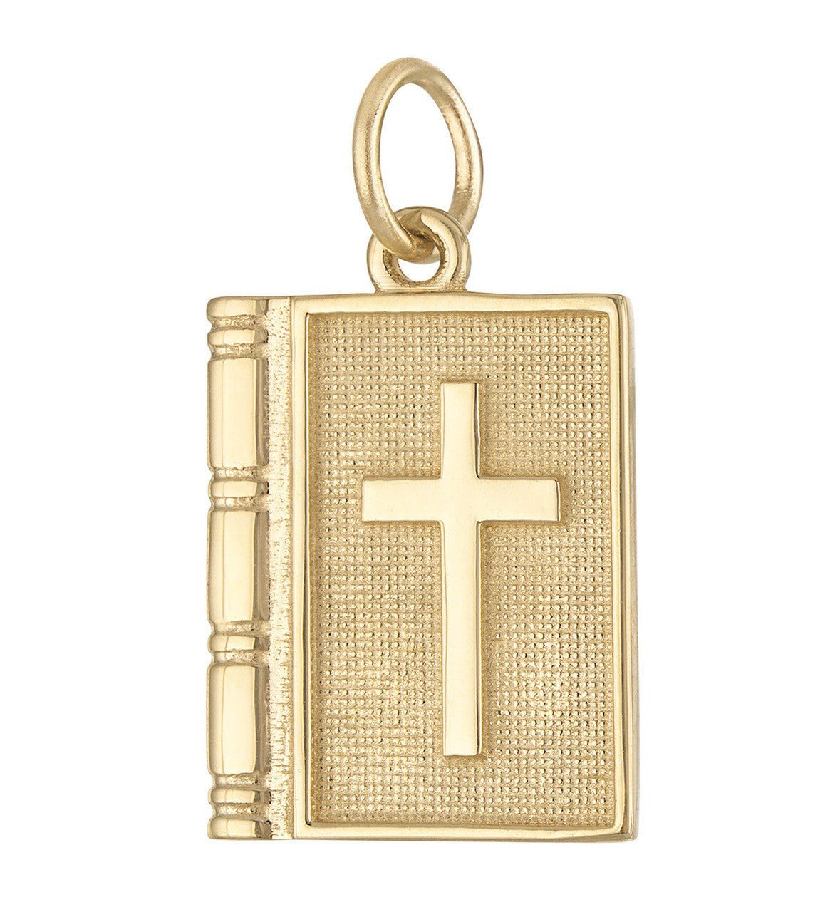 Holy Bible Engravable 14K Gold Charm